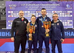 Hana Arapović i Ivor Ban na pobjedničkom postolju